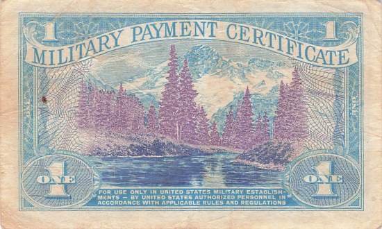 USA MPC Series 661 p.M68 1 Dollar 1968 F